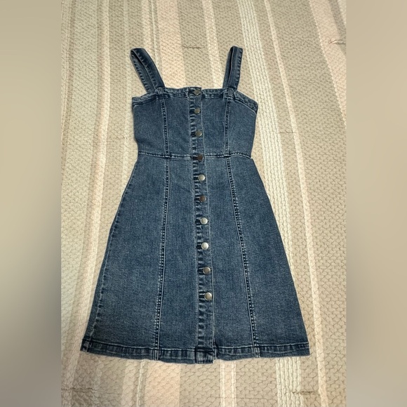 Aéropostale Denim Button-Front Skater Dress - Picture 6 of 13